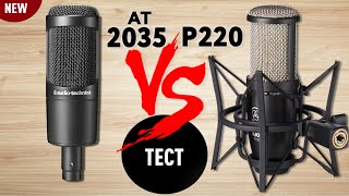 AudioTechnica AT2035 vs AKG P220  обзор тест [upl. by Aiotal]