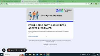 Tutorial postulación Beca Aporte Alto Maipo [upl. by Timon]