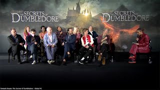 Fantastic Beasts The Secrets of Dumbledore  Virtual Press Conference [upl. by Alledi]