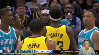 Reacting To PACERS at HORNETS Full Game Highlights [upl. by Stafani]