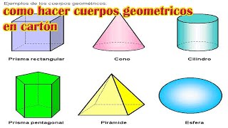 MAQUETA DE CUERPOS GEOMETRICOS [upl. by Naelopan]