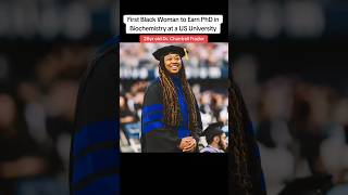 28yr old  First Black Woman to Earn PhD in Biochemistry  US Uni share foryou follow graduation [upl. by Aillij]