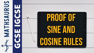 Proof of sine and cosine rules [upl. by Renckens]