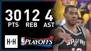 LaMarcus Aldridge Full Game 5 Highlights Spurs vs Warriors 2018 Playoffs  30 Pts 12 Reb 4 Ast [upl. by Nylesoy511]