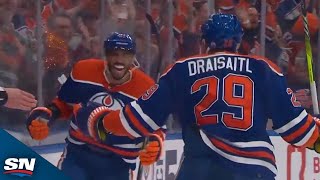 Oilers Evander Kane Trickles One Past David Rittich To Open Scoring In Game 5 [upl. by Sammie]