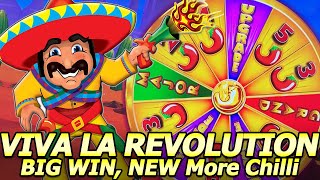 NEW Wonder 4 Revolution Slot BIG WIN in More Chilli Revolution slot machine at Barona Casino [upl. by Wyler37]