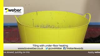 Tiling with underfloor heating — Weber Tile Fixing Products [upl. by Hairim]