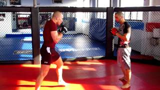 Georges StPierre GSP Training for UFC 129  In the Ring with Firas Zahabi [upl. by Biagi815]