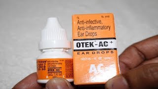 OTEK AC EAR DROPS REVIEW IN HINDI  EAR PAIN  INFECTIONS [upl. by Bunker]