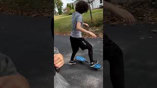 I got off like that on purpose ripstick skater skateboard skatergirl fail skatingfails bestie [upl. by Nivaj]