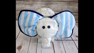 ELEPHANT DIAPER CAKE [upl. by Willman]