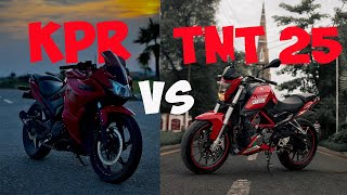 ZXMCO KPR 200 VS BENELLI TNT 25 [upl. by Stalker]