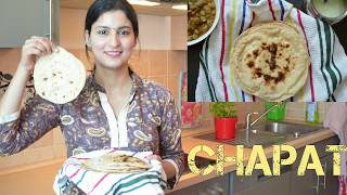 INDISCHES BROT  PFANNEBROT nur mit 3 ZUTATEN  GRUNDREZEPT  Chapati  Roti  indisch Kochen [upl. by Zavras]