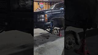 Maintenance time on the daily Chevy silverado kingshocks dirtking wilwoodbrakes steeringfix [upl. by Noletta955]