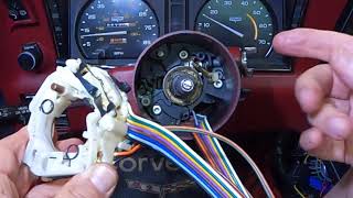 C3 1981 Corvette signal switch replace the Old with the New [upl. by Hourigan]