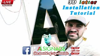 3D signage lettring tutorial by AA Signage [upl. by Eijneb603]