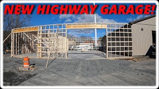 We Started The Framing On Our New Highway Garage [upl. by Kaycee]