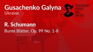 Gusachenko Galyna  R Schumann  Bunte Blätter Op 99 No 18 [upl. by Davidde]