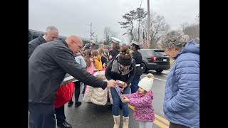 Hundreds gather in Delanson for Toys for Tots train [upl. by Alexa150]