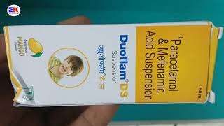 Duoflam DS Suspension  Paracetamol And Mefenamic Acid Syrup  Duoflam DS Syrup Uses Benefit Dose [upl. by Bj695]