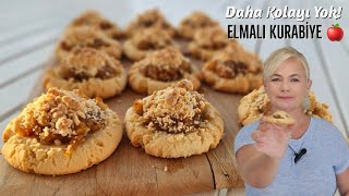 Daha kolayı yok Elmalı tart tadında Elmalı kurabiye [upl. by Schellens]