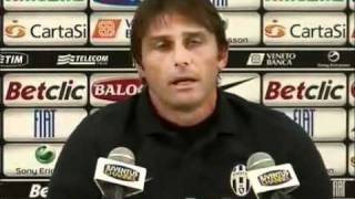 VIDEO Conte Restiamo con i piedi per terra I tifosi meritano rispetto [upl. by Linnet424]