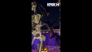 Halloween decorations in El Paso [upl. by Htenek]