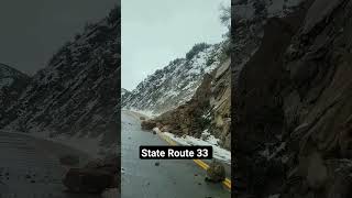 Mudslide On Route 33 roads [upl. by Papert]