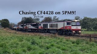 Chasing CF4428 on SCT’s 5PM9 21724 [upl. by Leirej143]