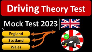 Theory Driving Test 2023 UK Driving Provisional License Exam mocktest [upl. by Aicirtam248]