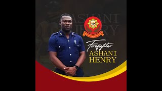 Funeral Service for Firefighter Ashani Henry [upl. by Ecnahoy]