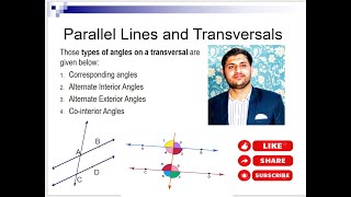 what are parallel lineTransversalCorresponding Alternate Interior Exterior and Cointerior Angle [upl. by Annayehc593]