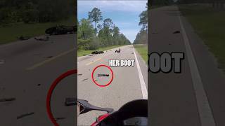 Worst Motorcycle Crash bikelife crash [upl. by Raddy]