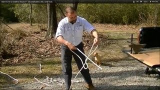 learn to tie a bowline Knot in 1 secondsave a life neat trick [upl. by Atileda]