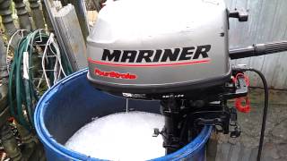 Mariner 5 hp outboard motor 4stroke  4SUW [upl. by Fabian740]