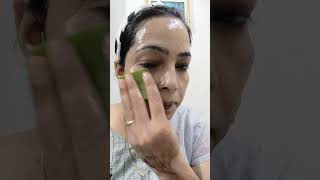 Aloe vera facial for glowing skin trending shortvideo viralvideo remedy [upl. by Chuck]