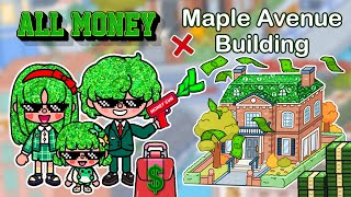 Maple Avenue Building 💵 ALL MONEY 💖 How To Decorate Aesthetic Toca Boca House Ideas😍Toca Life World [upl. by Dj]