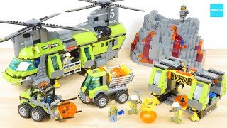 レゴ シティ 火山調査隊 パワフル輸送ヘリコプター 60125 ／LEGO City Volcano Heavylift Helicopter 60125 [upl. by Lepley]