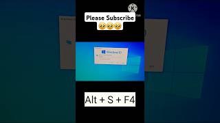 Shortcut Key to shut down windows and laptop 🔑 shorts youtubeshorts trending viralvideo [upl. by Drye785]