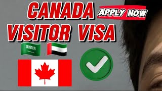 how to apply canada visit visa from saudi arabia  how to apply canada visitor visa online jeddah [upl. by Ohara]