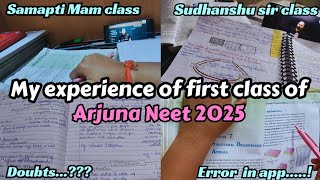 First class of ARJUNA NEET 2025 📚 Starting up with the course📑 Neet aspirant 🩺  Radhika Jain [upl. by Ezalb866]