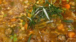 Vegetable beef barley soup recipe [upl. by Eisler830]