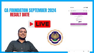 CA Foundation September 2024 Result Date  CA Exam September 2024 Result date  ICAI Results [upl. by Aissirac]