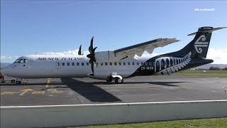 Air New Zealand ATR 72 600 Takeoff Gisborne Airport [upl. by Cul]