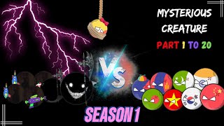 mysterious creature in countryballs world 😨😱 PART 1 TO 20 SEASON 1 [upl. by Grimbald]