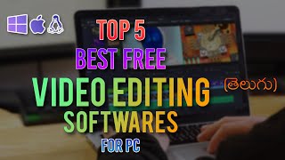 తెలుగు Best Free Video Editors for PC in Telugu  Top 5 [upl. by Nyladnohr713]