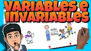 ✅ PALABRAS VARIABLES e INVARIABLES con EJERCICIOS resueltos [upl. by Ahsa446]