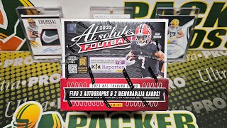 2023 Absolute Football Hobby Box Opening 5 Hits per Box Late to the Party Upload [upl. by Nywra]