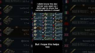 Vehicles in Firebirds update wt gaijin snail fyp fypageシ foryour warthunder warthundermemes [upl. by Lalittah403]