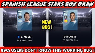 Spanish League Stars Box Draw Black Ball Trick  99 Users Dont Know this Bug  Pes2020Mobile [upl. by Nedac]